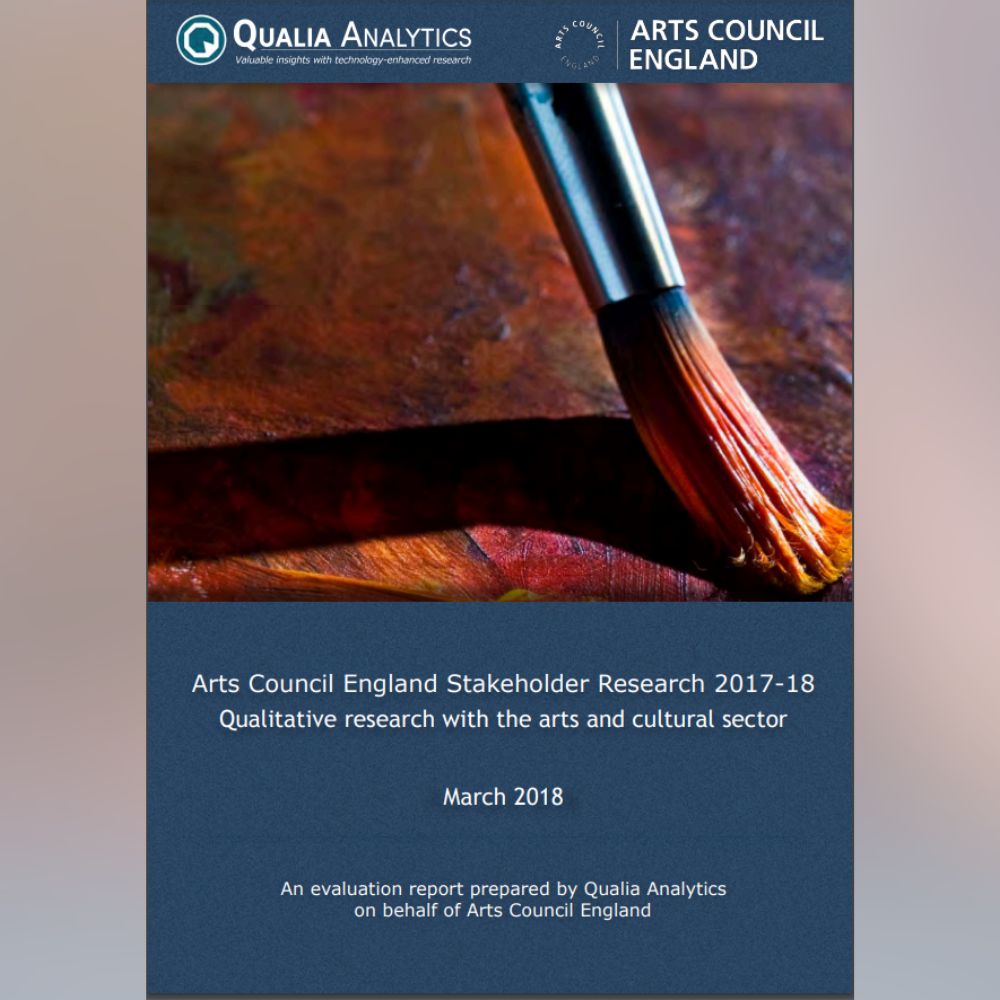 Qualitative research with the arts and culture sector March 2018